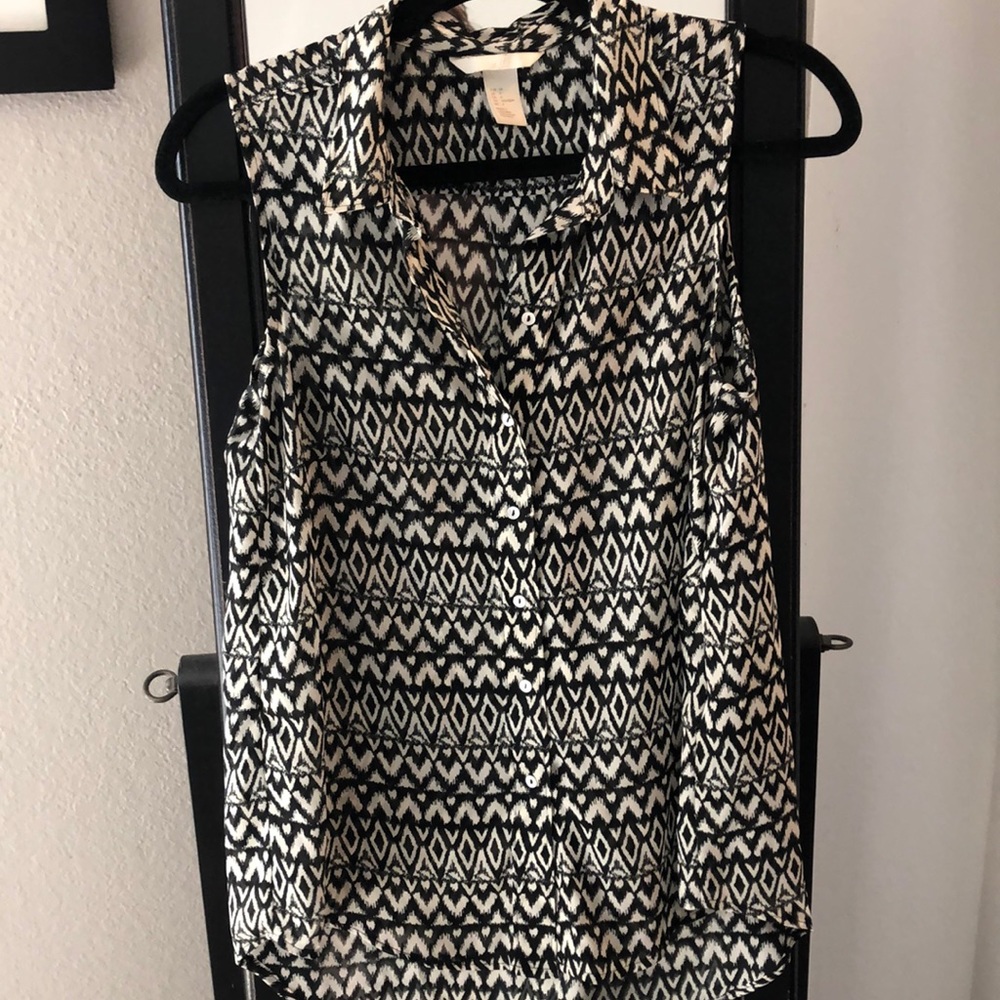 H&M button up tank